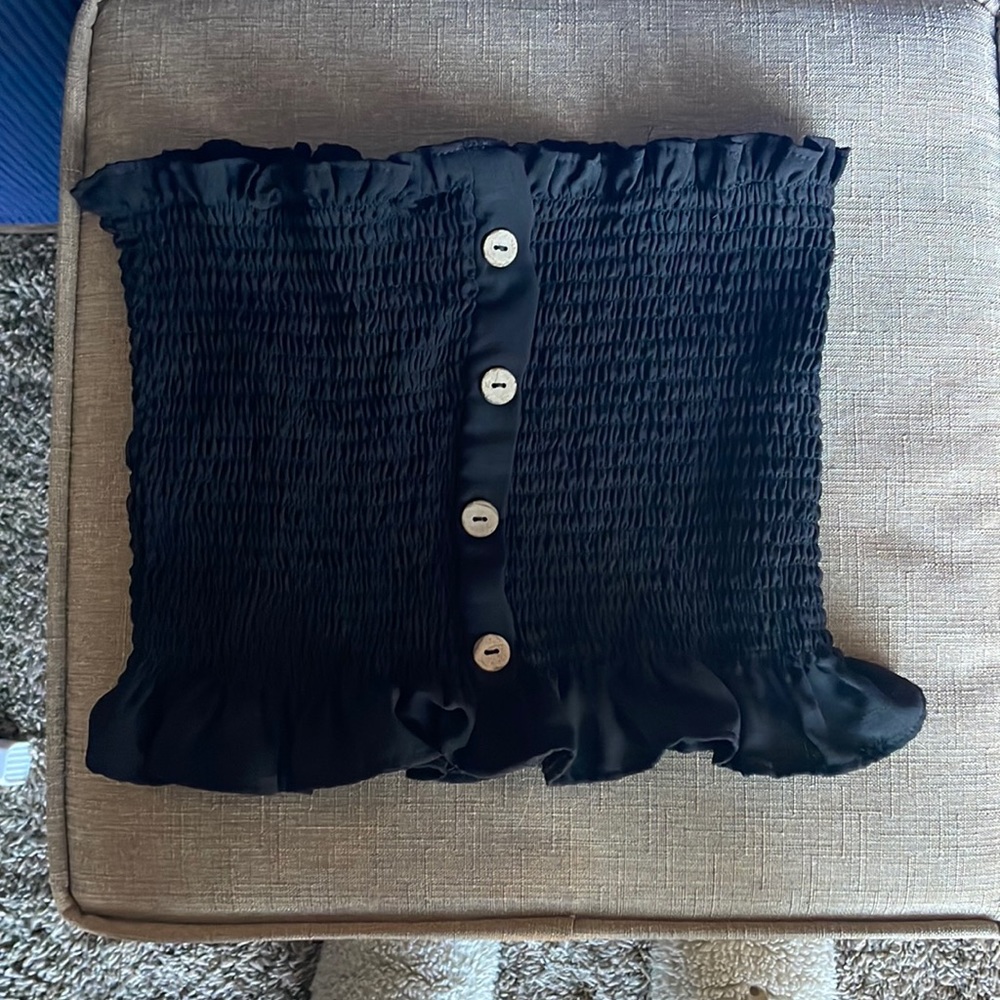Strapless crop top